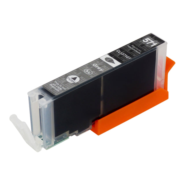 Premium Kompatibel Canon CLI-571XL (0389C001) Hög Kapacitet Grå Bläckpatron