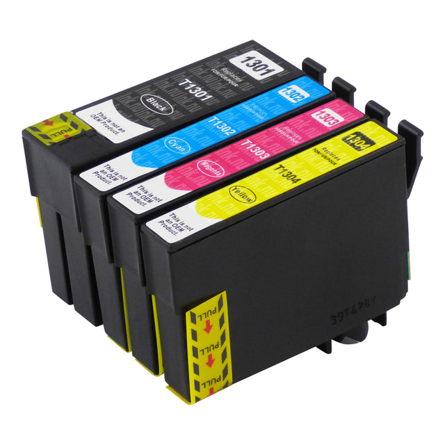 Premium Kompatibel Epson T13XL (T1306) Hög kapacitet Bläckpatroner Multipack