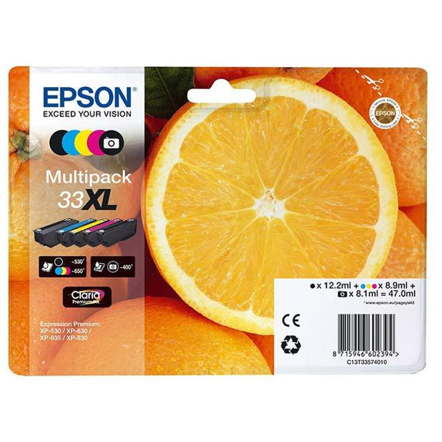Original Epson T33XL (T3357) Bläckpatroner Multipack