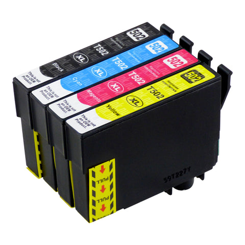 Premium Kompatibel Epson 502XL (T02W6) Hög Kapacitet Bläckpatroner Multipack