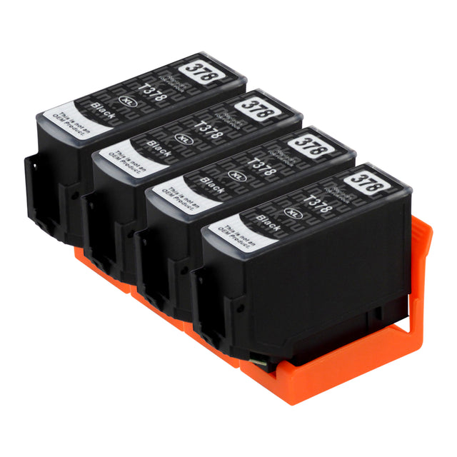 Premium Kompatibel Epson 378XL Svart (T3791) Bläckpatroner Fyrpack