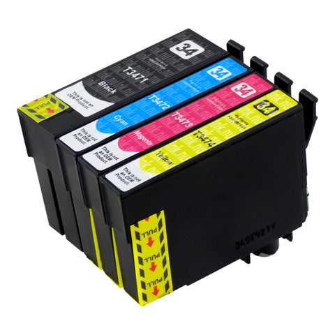 Premium Kompatibel Epson T34XL (T3476) Hög kapacitet Bläckpatroner Multipack
