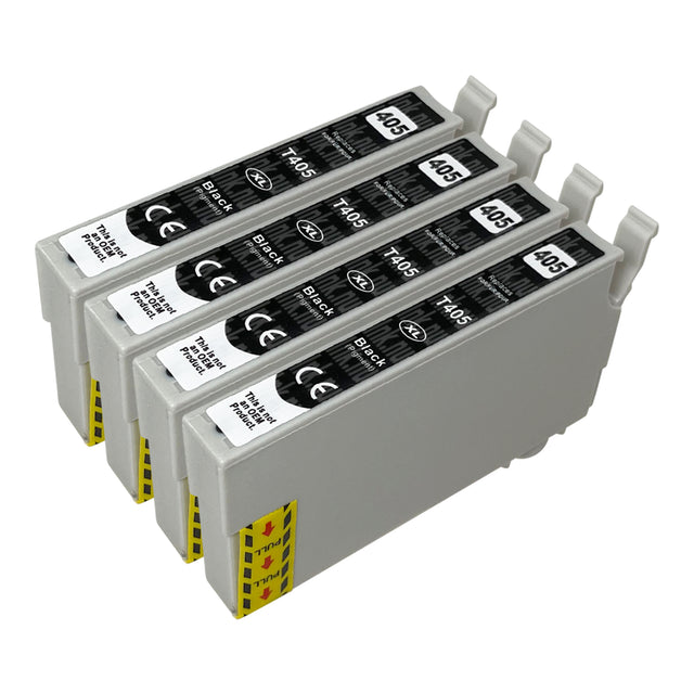 Premium Kompatibel Epson 405XL (T05H1) Svart Bläckpatroner Fyrpack