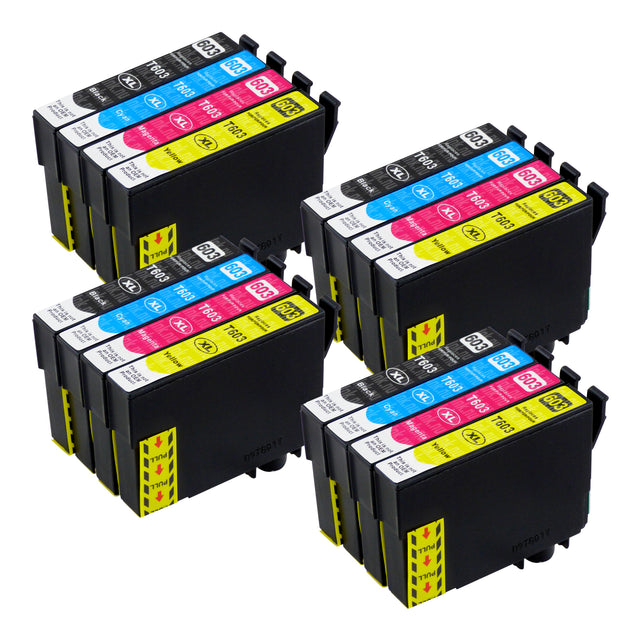 Premium Kompatibel Epson 603XL ((T03A6) Hög Kapacitet Multipack Bläckpatroner (4-pack)