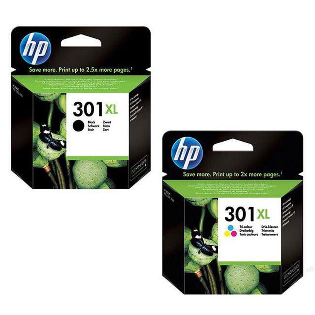 Original HP 301XL Bläckpatroner Multipack