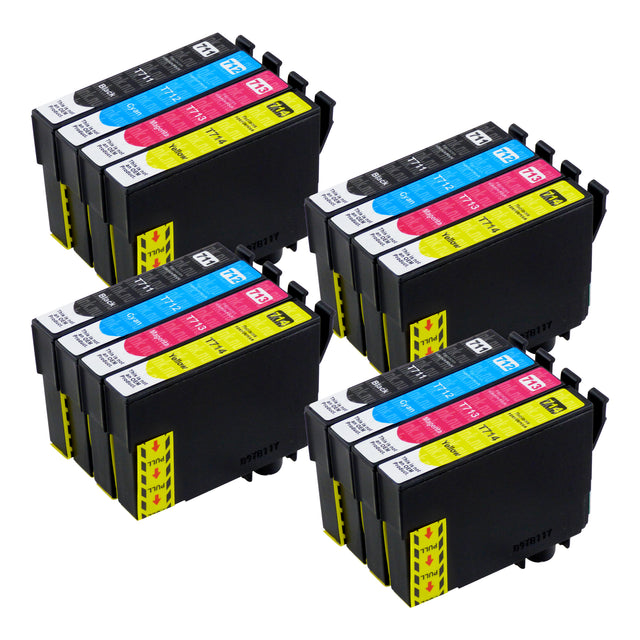 Premium Kompatibel Epson T0715 Hög Kapacitet Bläckpatroner Multipack (4-pack)