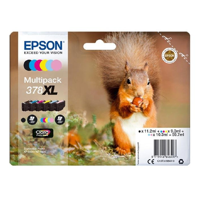 Original Epsom T378XL Bläckpatroner Multipack