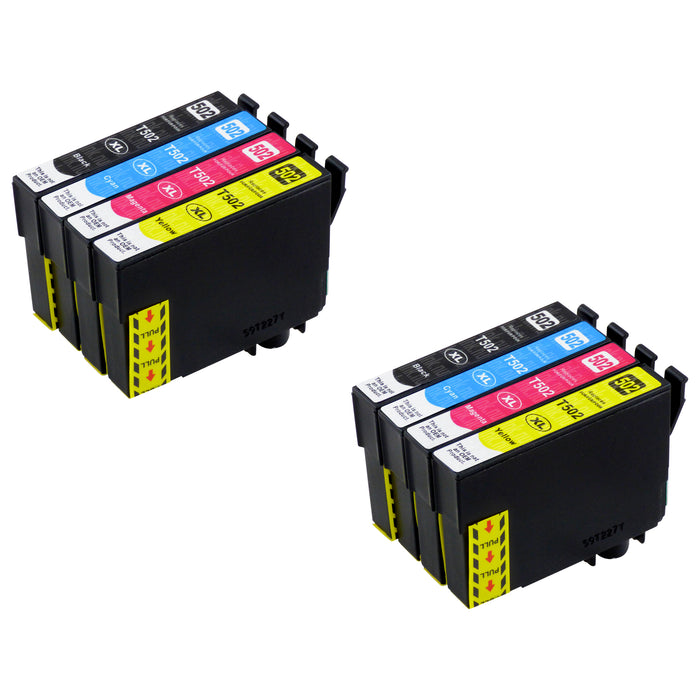 Premium Kompatibel Epson 502XL (T02W6) Hög Kapacitet Bläckpatroner Multipack (4-pack)