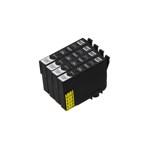 Premium Kompatibel Epson 603XL (T03A1) Hög Kapacitet Svart Bläckpatroner Fyrpack