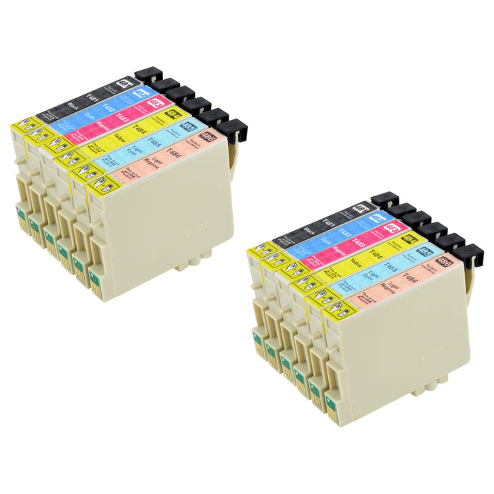 Premium Kompatibel Epson T0487 Hög Kapacitet Bläckpatroner Multipack (2-pack)