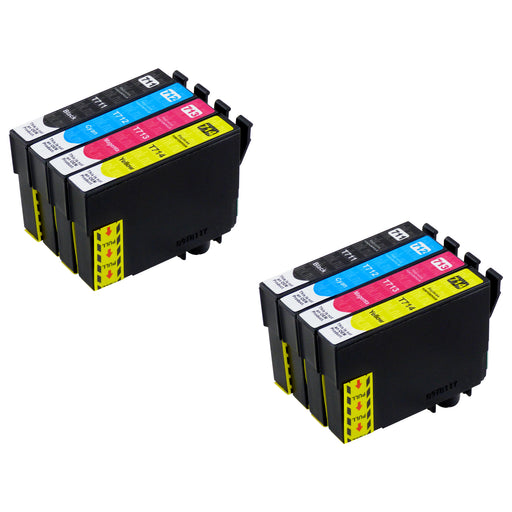 Premium Kompatibel Epson T0715 Hög Kapacitet Bläckpatroner Multipack (2-pack)