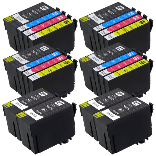 Premium Kompatibel Epson T27XL - STORPACK RABATT (4 Svart & Multipack) - Förpackning med 20 Patroner