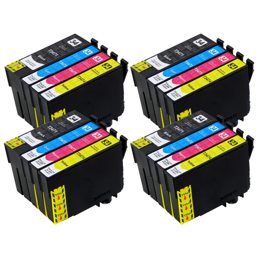 Premium Kompatibel epson T34XL (T3476) Hög Kapacitet Bläckpatroner Multipack (4-pack)