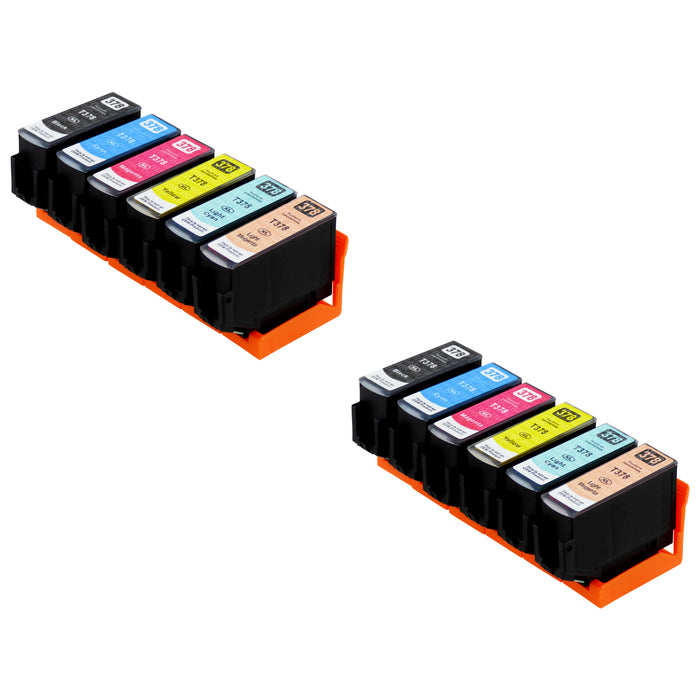 Premium Kompatibel Epson 378XL (T3798) Hög kapacitet Bläckpatroner Multipack (2-pack)